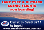Find out about our incredible scenic flights over Lake Eyre