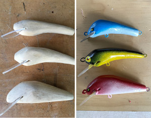 grey nomad makes fishing lures