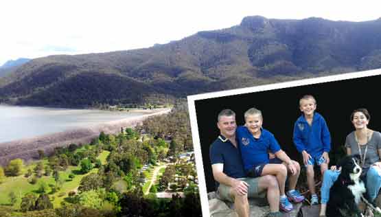 Grey nomad frienly caravan park Halls Gap