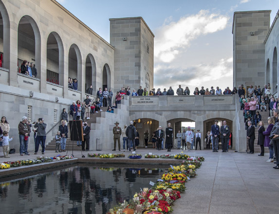 The Commemorative Area at the Australian War Memorial.
