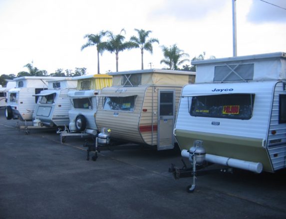 Grey nomads and buying caravans on a Sunday