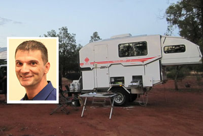 Grey nomads camping in Port Hedland