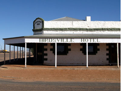 Grey nomads and Birdsville Hotel