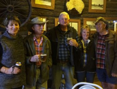 Grey nomads love to meet locals