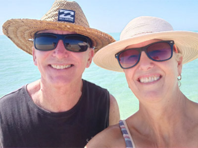 Patrick and Lyn are grey nomads who had to rush home