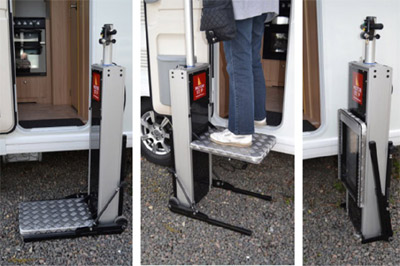 Motorstep to help grey nomads with caravan steps