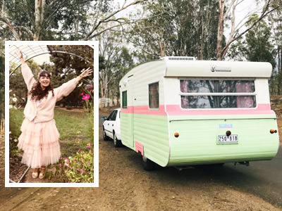 Grey nomad back on the road in vintage vans