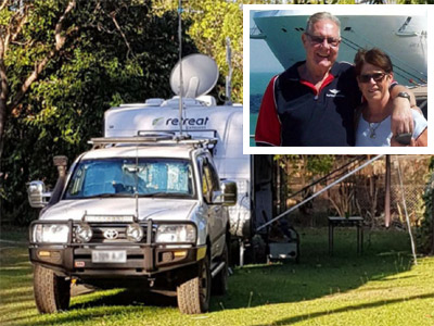 Grey nomads in a Hamilton Retreat