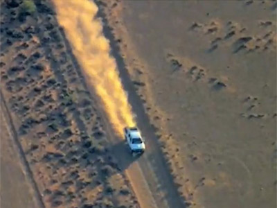 Grey nomads given fright in the bush