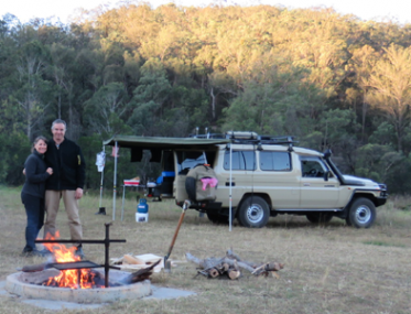 Cold night camping for grey nomads