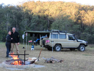 Cold night camping for grey nomads