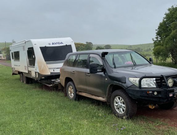Grey nomads work as they travel