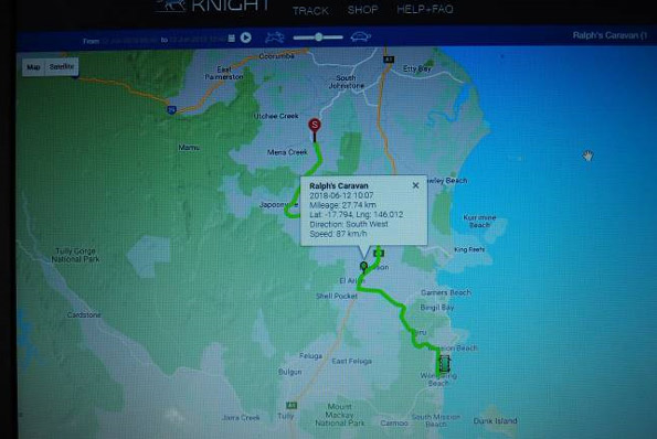 GPS caravan tracker for grey nomads