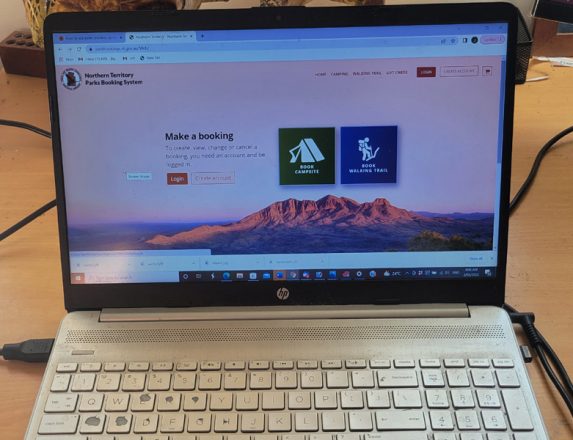 NT camping online booking system