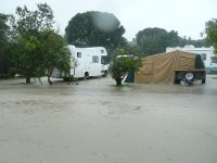 Flooding at Tidal River Campground