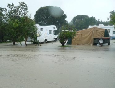 Flooding at Tidal River Campground