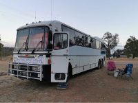 bus converted by grey nomads
