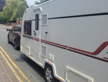 Queues for ferries in caravans