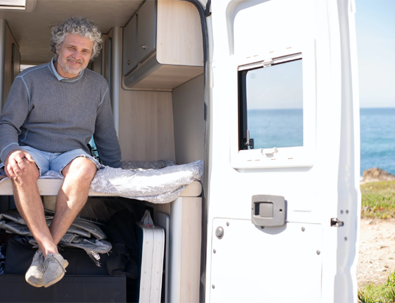 Beach camping