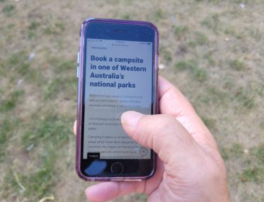 Online campsite booking