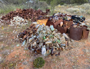 rubbish on the Big Lap