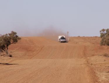 Grey nomads on the road to Kalgorlie
