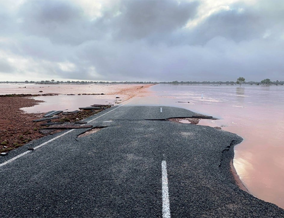 flooded roads