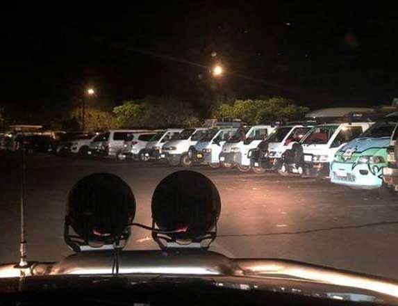 Illegal camping in Noosa